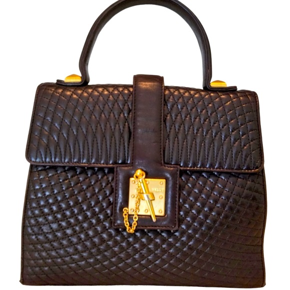 Authentic Bally handbag with aftermarket strap - Picture 1 of 8